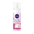 Nivea Aqua Rose Facial Cleansing Foam: Gentle Micellar Face Wash with Organic Rose Water for Sensitive Skin & Makeup Removal, 5.07 fl oz
