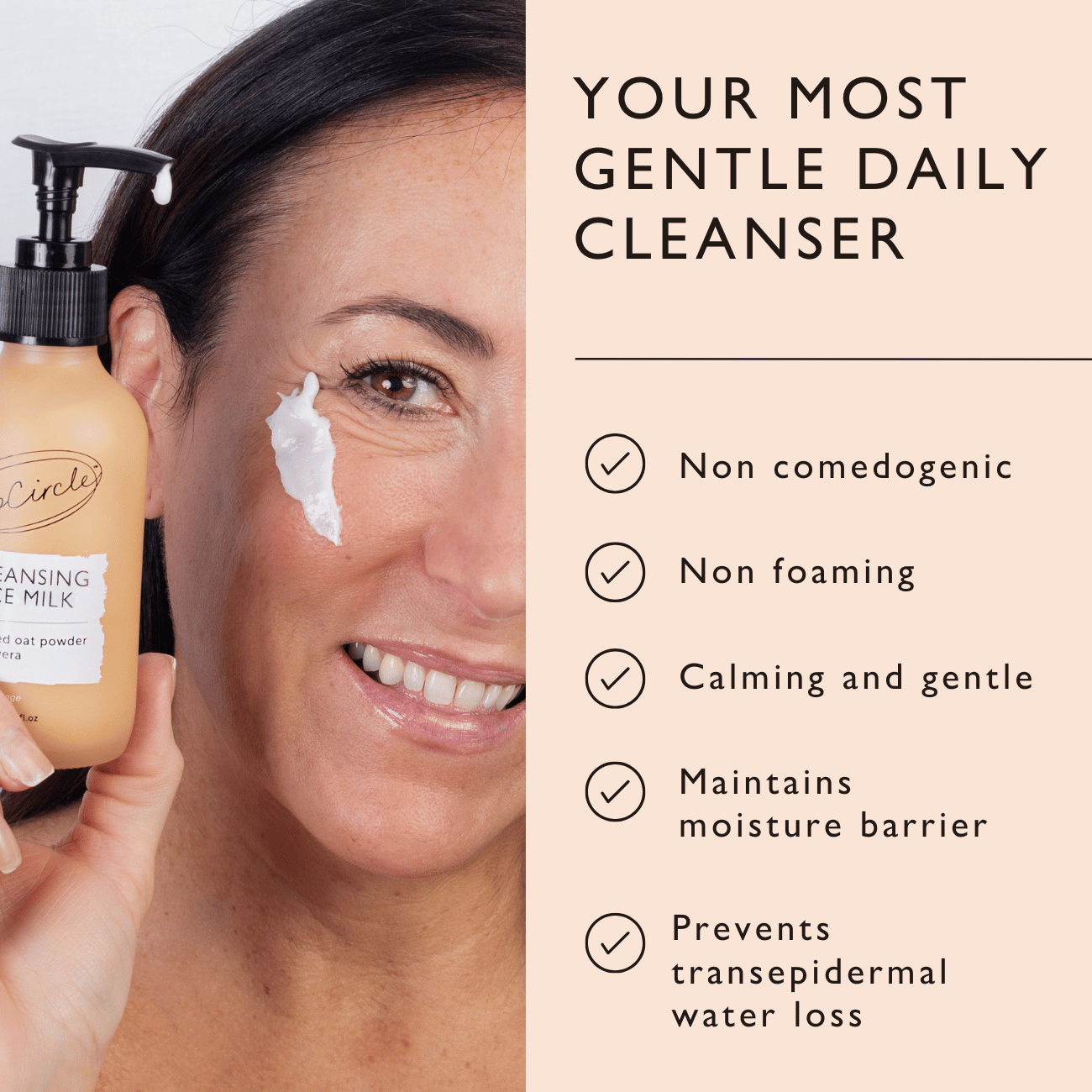 Cleansing Face Milk with Oat Powder - Travel Size