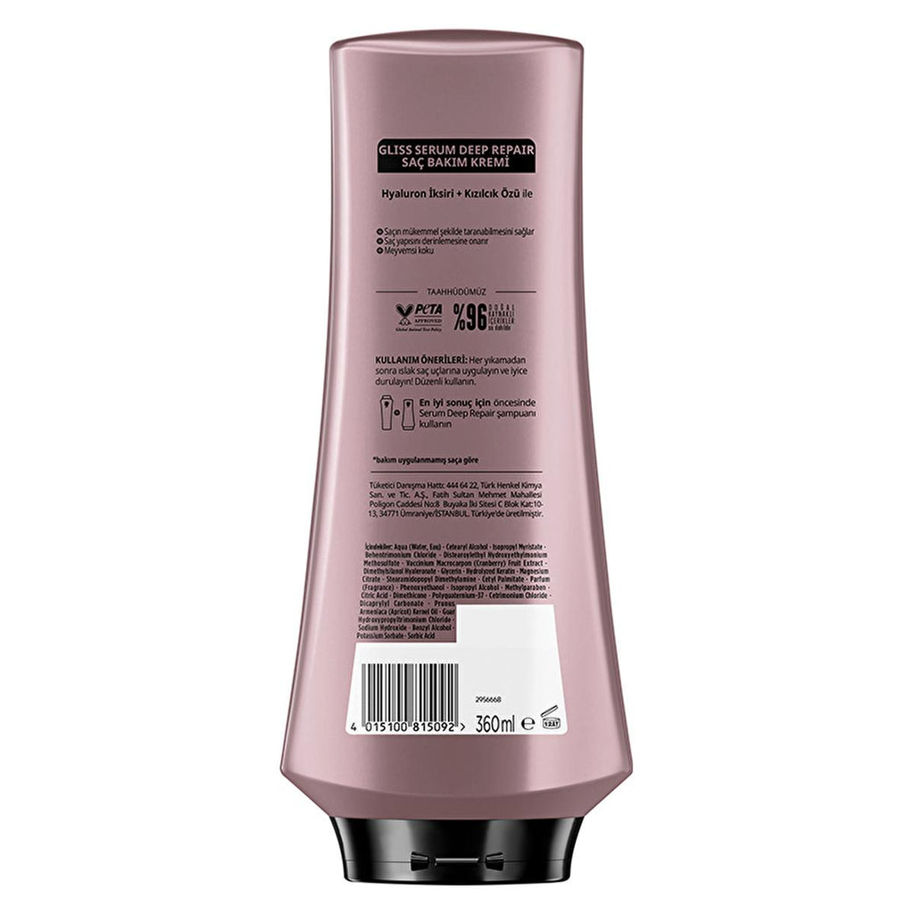 Gliss Serum Deep Repair Hair Conditioner: Revitalize Damaged Hair with Amino Protein Serum for Ultimate Restructuring and Elasticity