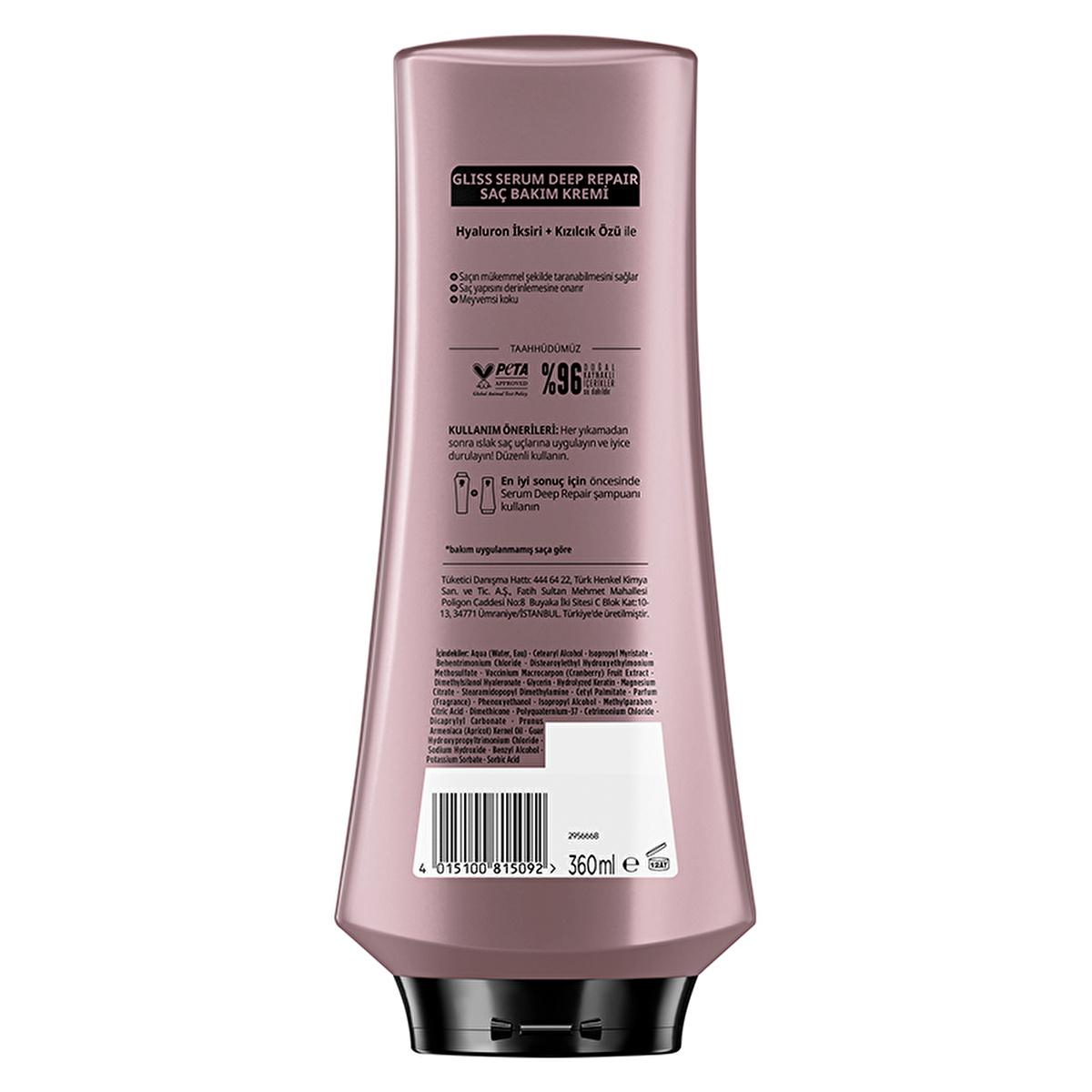 Gliss Serum Deep Repair Hair Conditioner: Revitalize Damaged Hair with Amino Protein Serum for Ultimate Restructuring and Elasticity