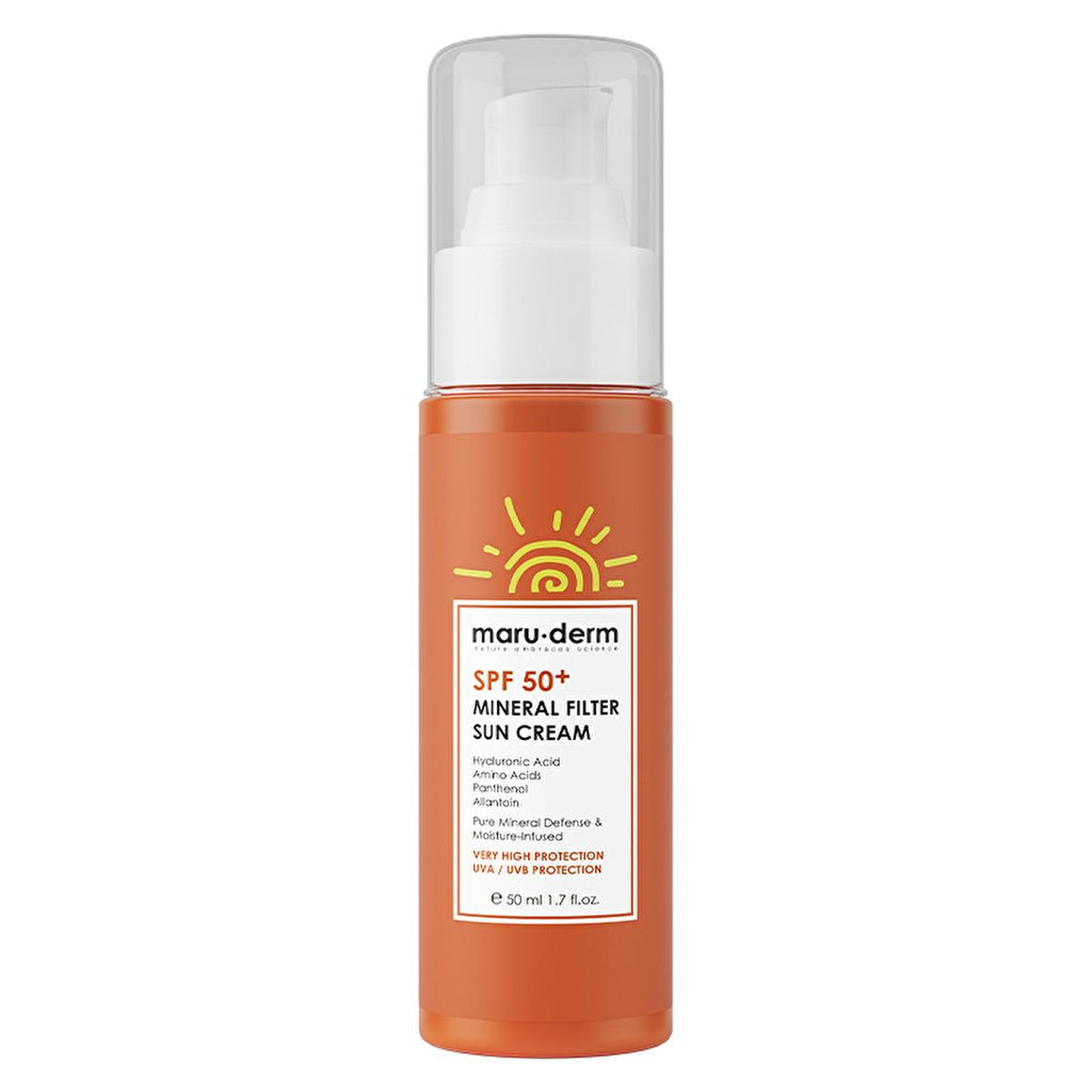 Maruderm SPF 50 Mineral Sunscreen: Broad Spectrum Protection for Sensitive & Pregnancy Skin | Non-Whitening Zinc Oxide Formula