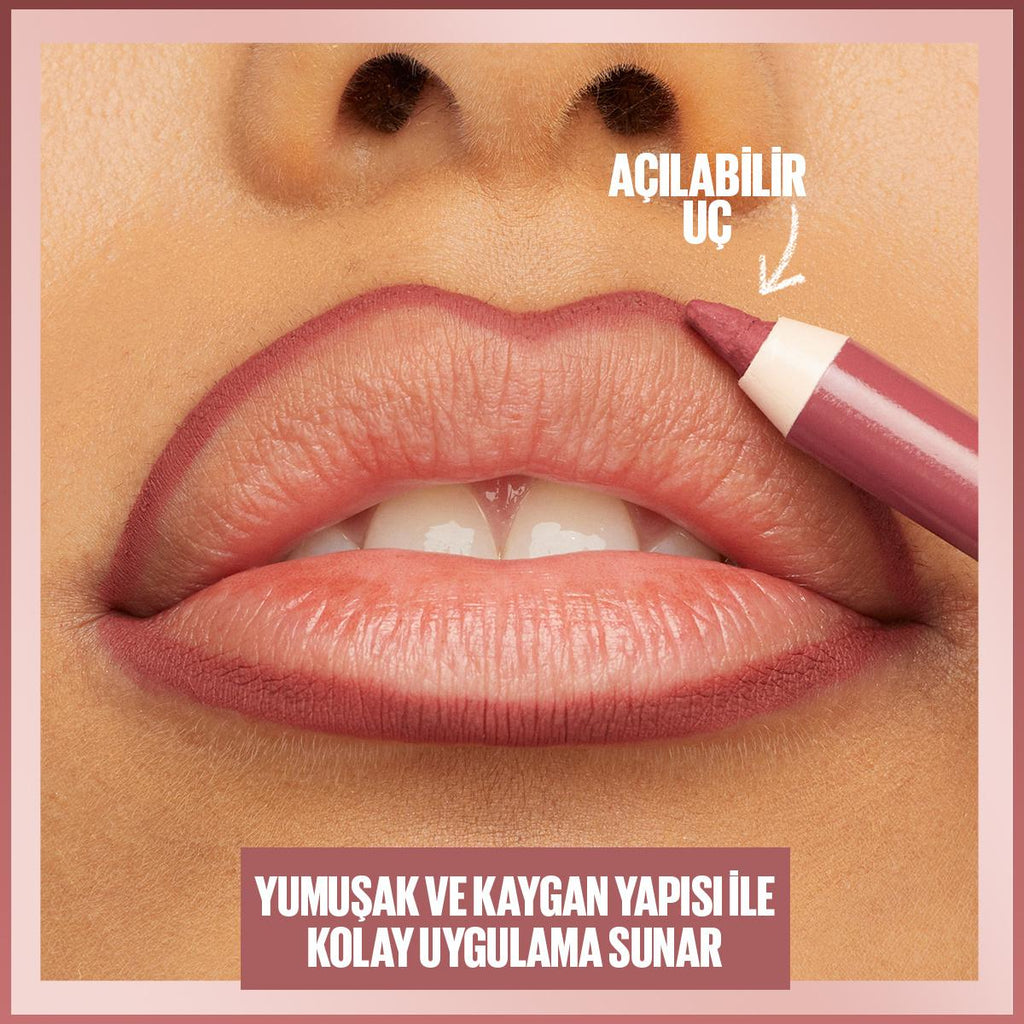 Maybelline New York Lifter Liner Lip Liner - Precise Definition, Long-Lasting, Jojoba Oil & Hyaluronic Acid