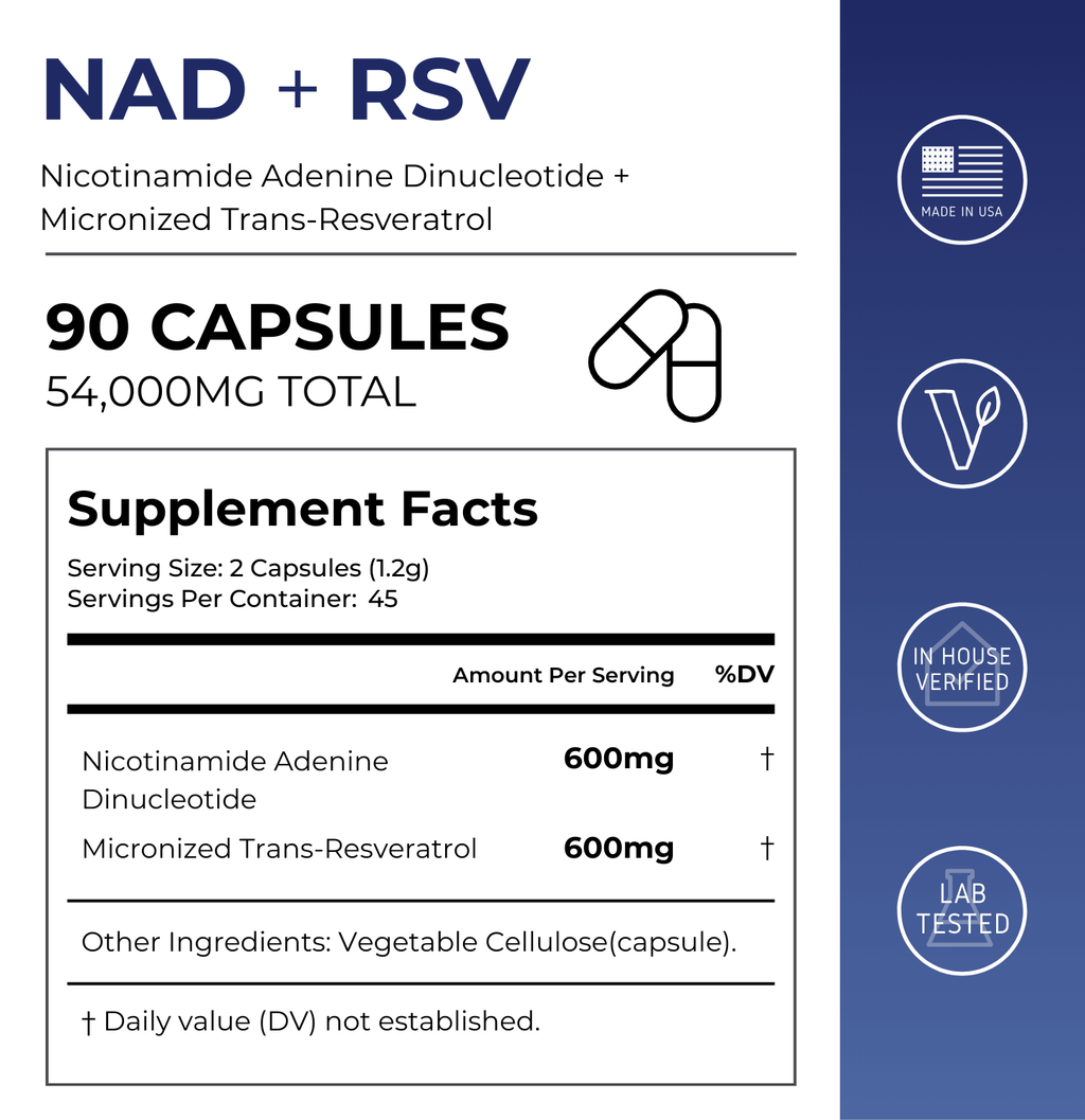 NAD + Resveratrol Capsules