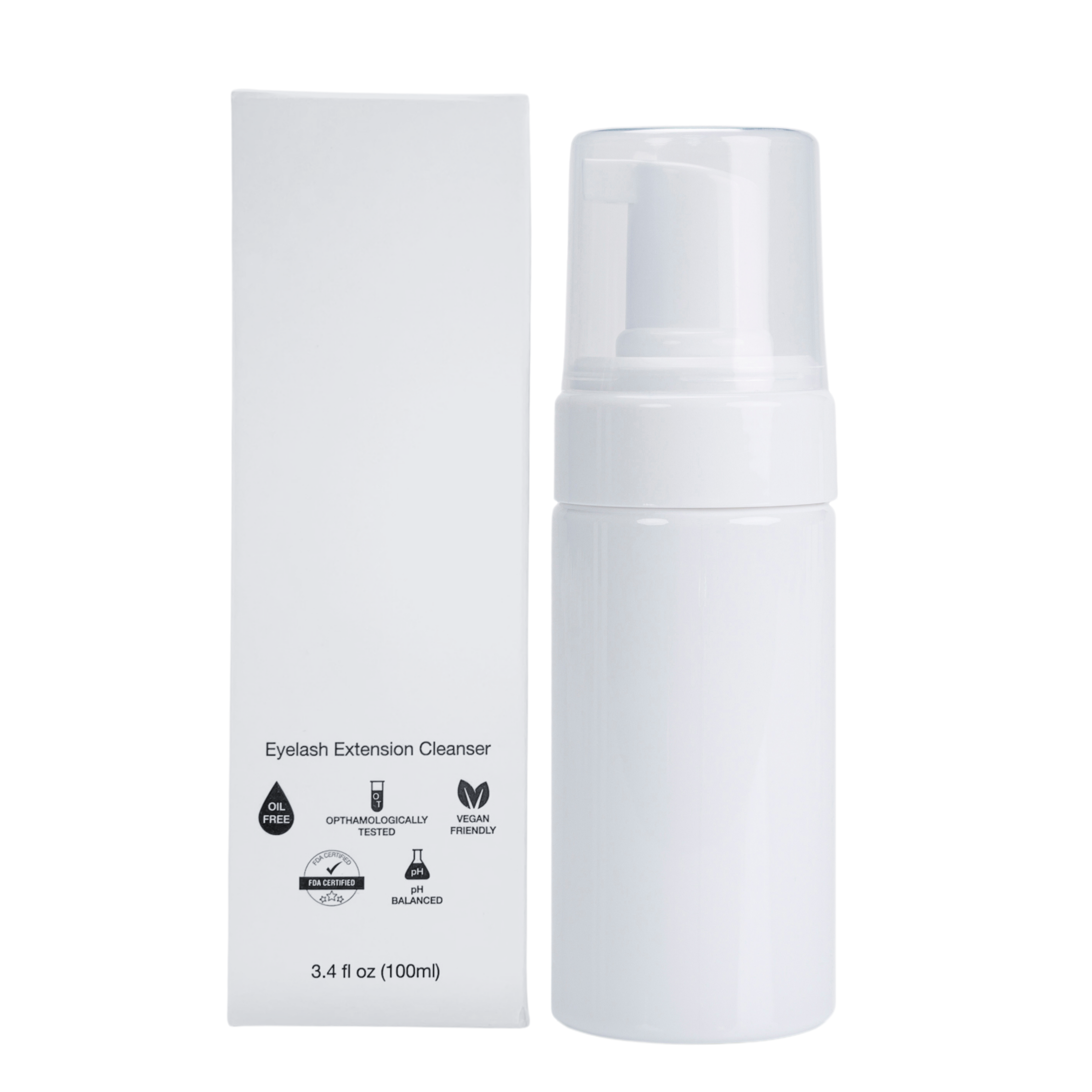 White Label Eyelash Extension Foaming Pump - 3.4 fl oz / 100 ml
