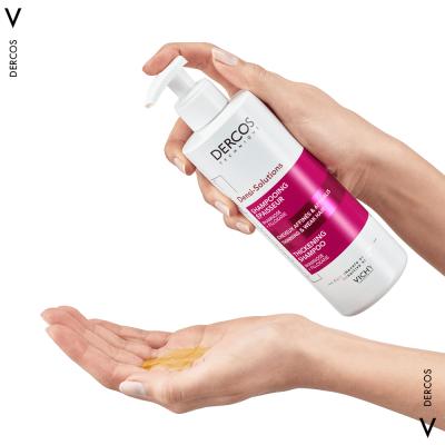 Vichy Dercos Densi-Solutions Volumizing Shampoo: Thickening Shampoo for Thin, Weak Hair with Biotin & Organic Olive Oil - Paraben Free, 13.5 fl oz