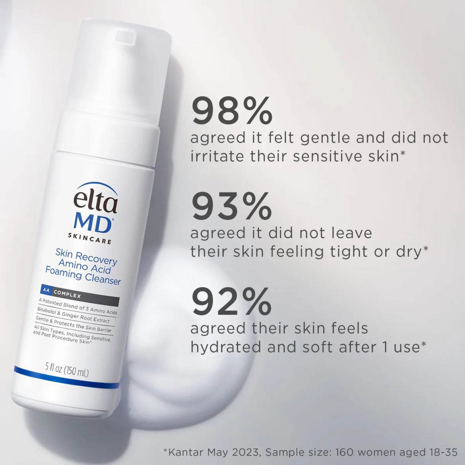 EltaMD Skin Recovery Amino Acid Foaming Cleanser 1 Oz