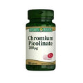 Natures Bounty Chromium Picolinate 200 Mcg Supplement - 100 Tablets, Gluten-Free, Lactose-Free, Supports Healthy Blood Sugar Levels