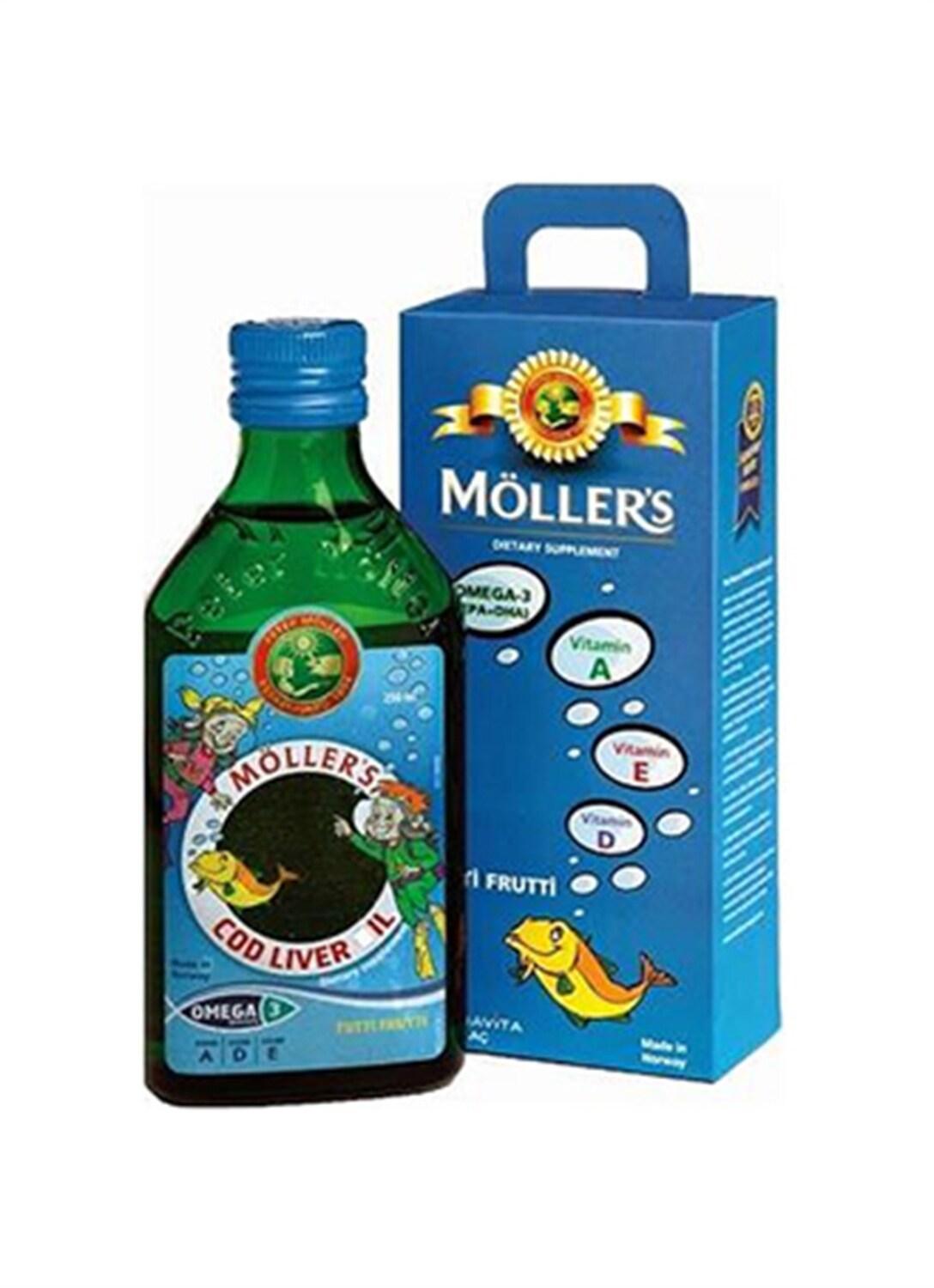 Mšllers Omega-3 Tutti Frutti: Kids' DHA EPA Fish Oil Supplement with Vitamins A, D, E - Delicious & Sustainable